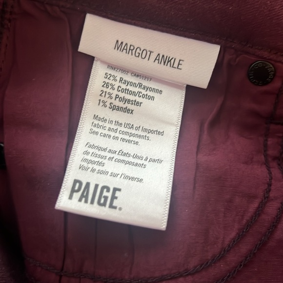 Paige Denim Margo Ankle Coated Denim Collection - Picture 7 of 8